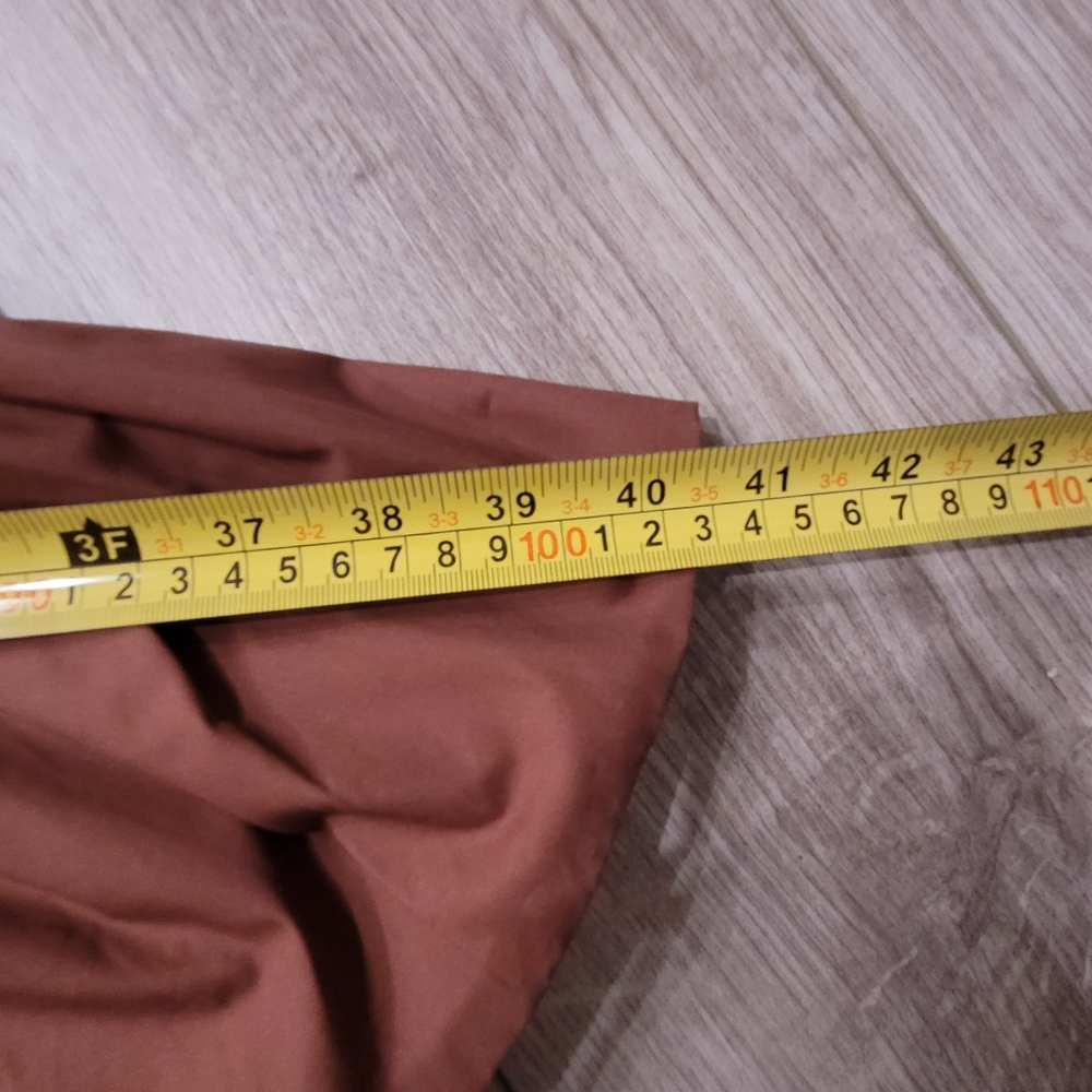 Anthropologie Rust Brown Tiered Mini Dress - Picture 14 of 15